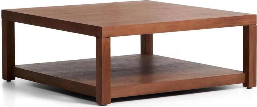 Kave Home Salontafel Norani Acaciahout 90 x 90cm Bruin Vierkant