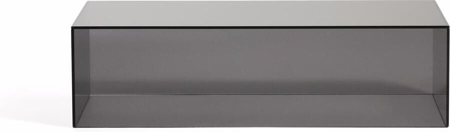 Kave Home Salontafel Orlia Glas 110 x 50cm Donkergrijs