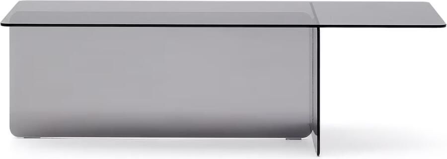 Kave Home Salontafel Zaren Grijs glas 120 x 60cm