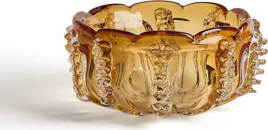 Kave Home Schaal Nicora Glas Oranje