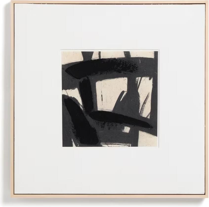 Kave Home Schilderij Arilan 60 x 60cm Bruin