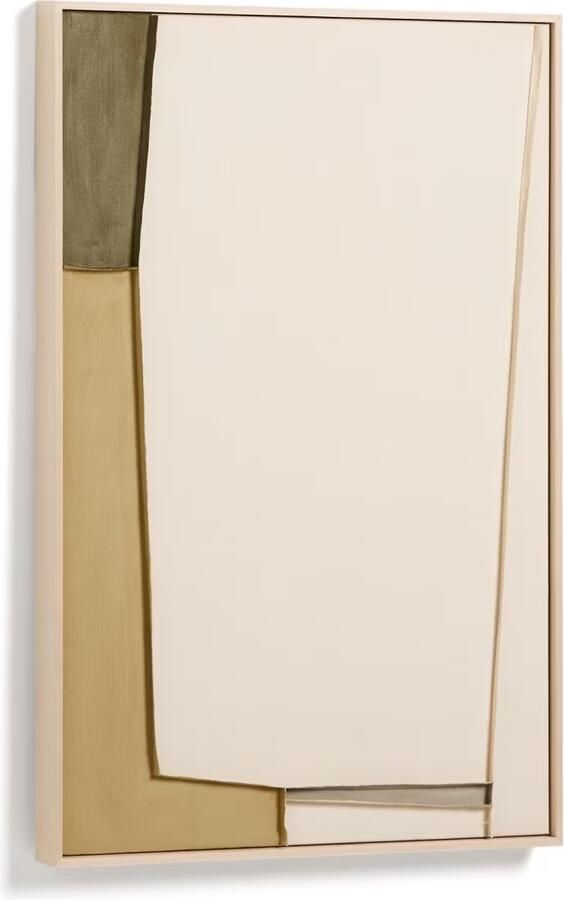 Kave Home Schilderij Deravia 90 x 60cm Beige