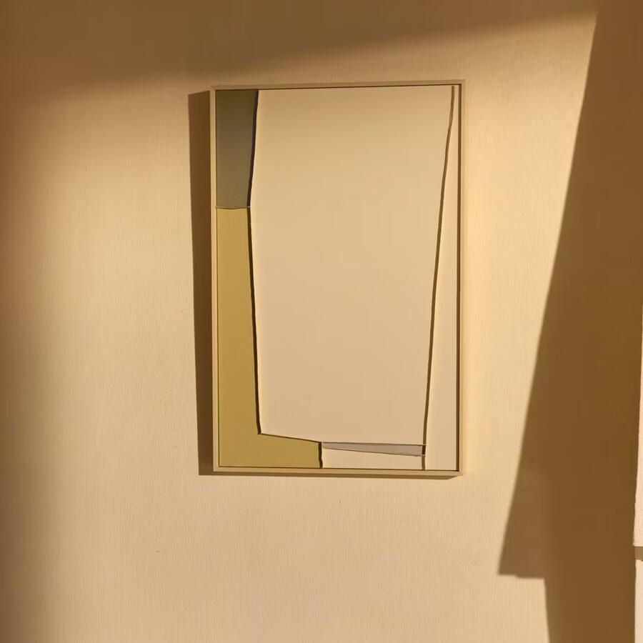 Kave Home Schilderij Deravia 90 x 60cm Beige