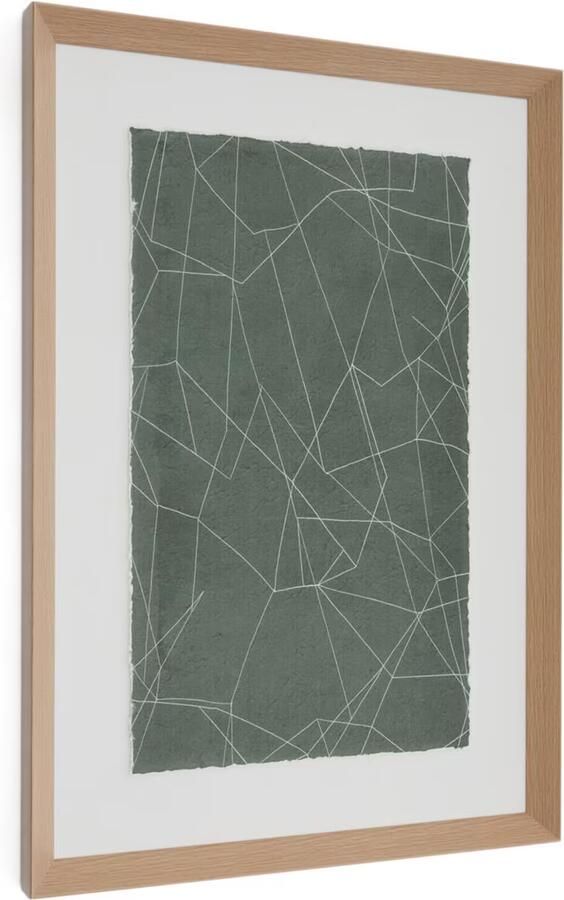 Kave Home Schilderij Durkan 100 x 70cm Groen