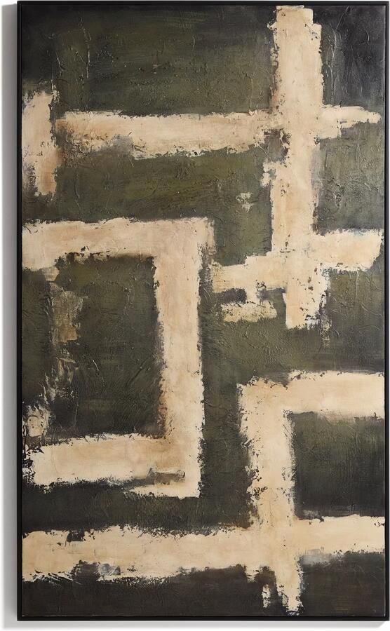 Kave Home Schilderij Emeri Handgeschilderd 200 x 120cm Meerkleurig