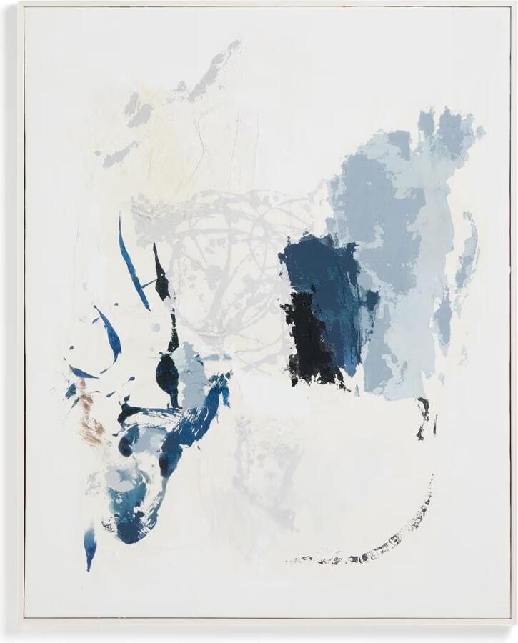 Kave Home Schilderij Erale 100 x 80cm Blauw