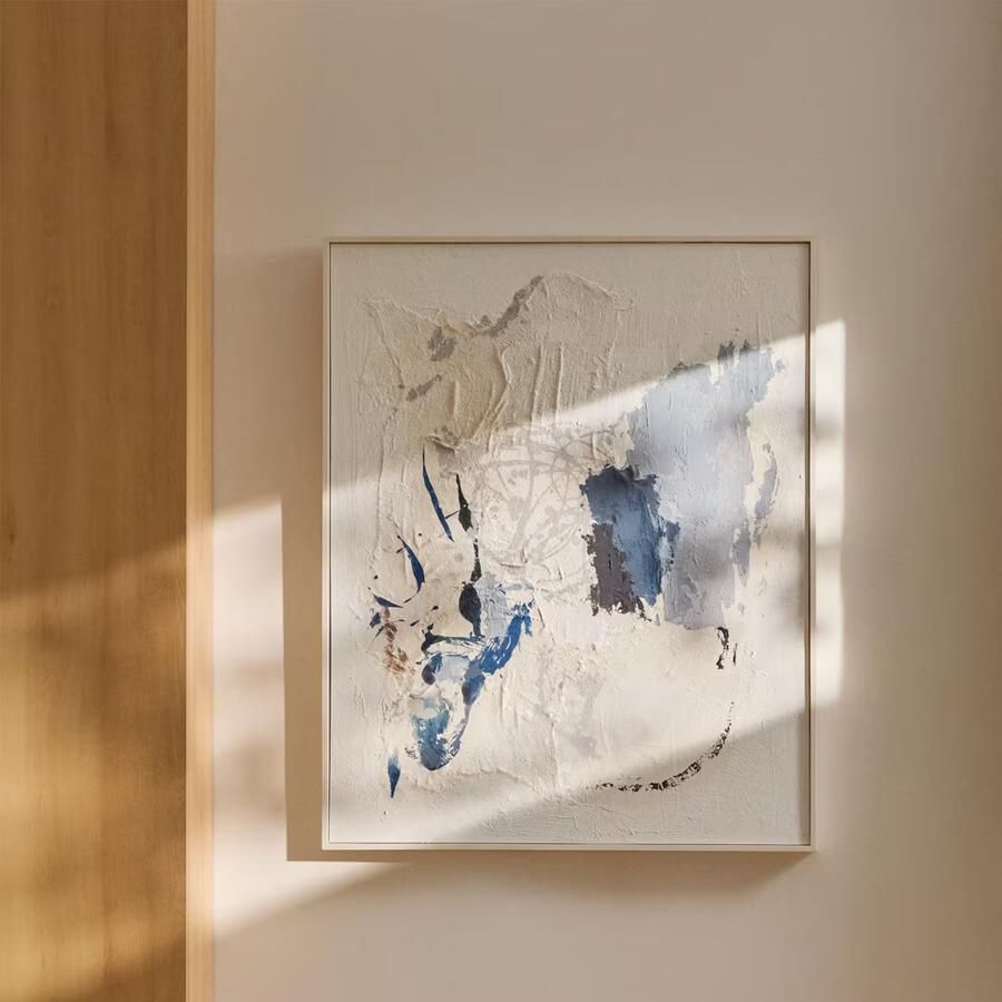 Kave Home Schilderij Erale 100 x 80cm Blauw