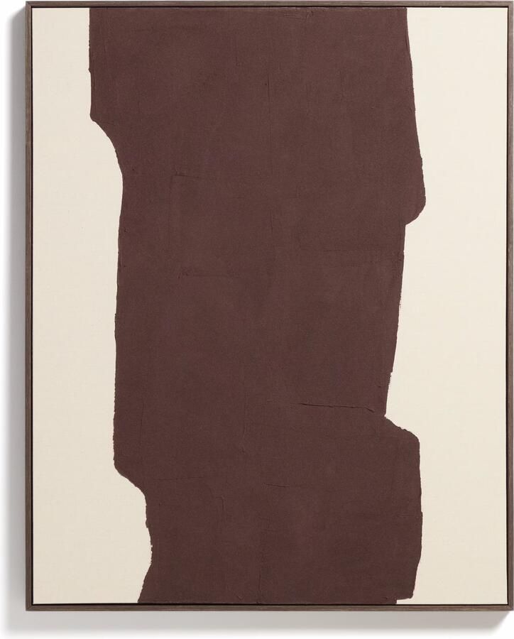 Kave Home Schilderij Irden Handgeschilderd 100 x 80cm Rood