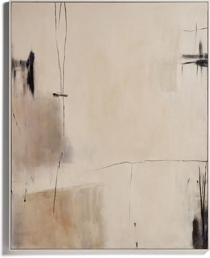 Kave Home Schilderij Meril Abstract 120 x 150cm Beige