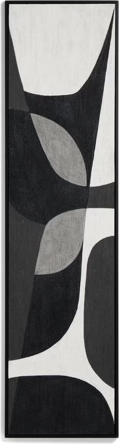 Kave Home Schilderij Onure 180 x 45cm Zwart