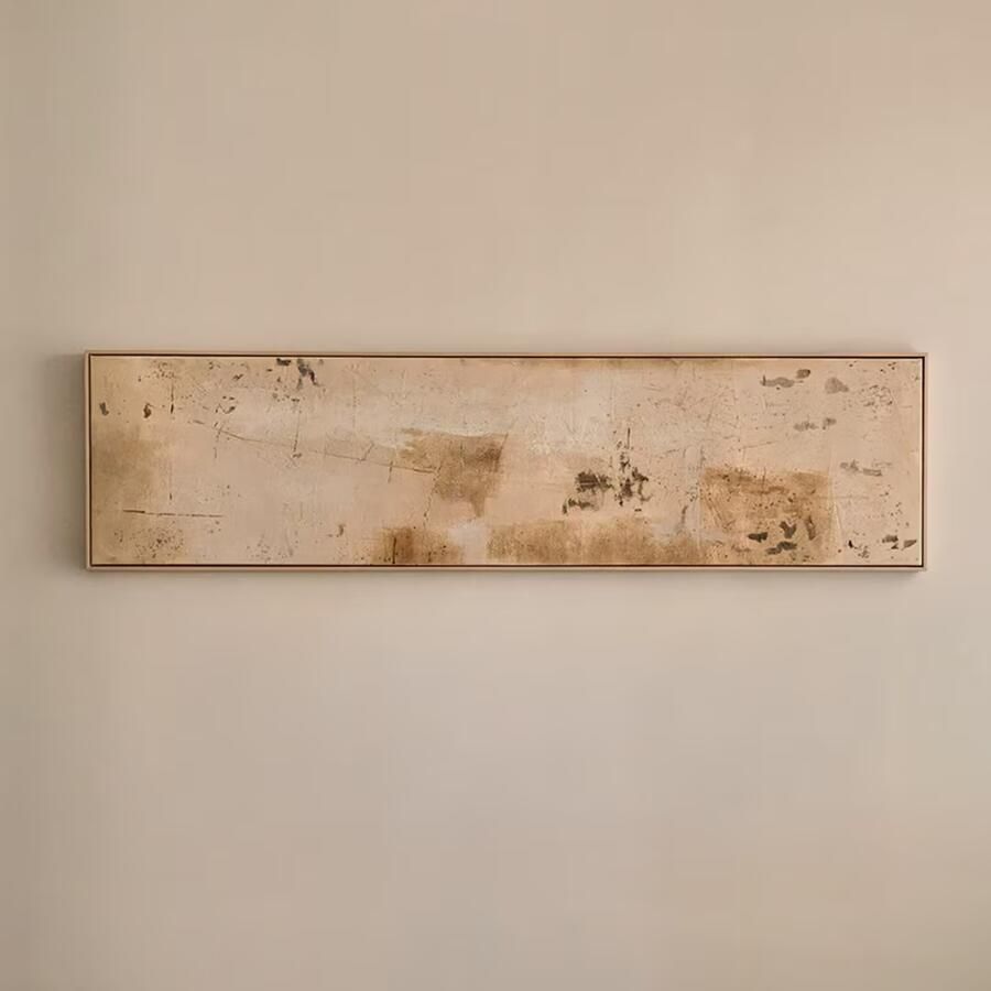 Kave Home Schilderij Silpa 182 x 47cm Beige