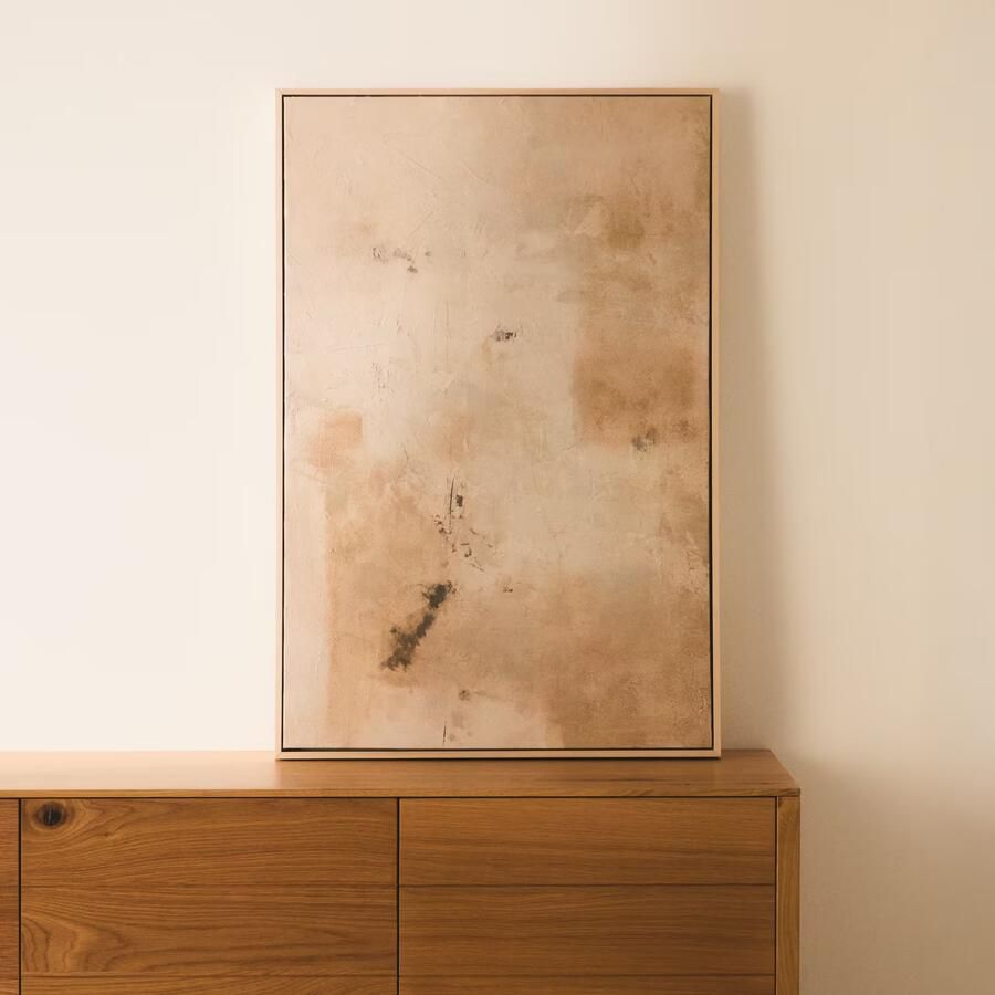 Kave Home Schilderij Silpa 60 x 90cm Beige