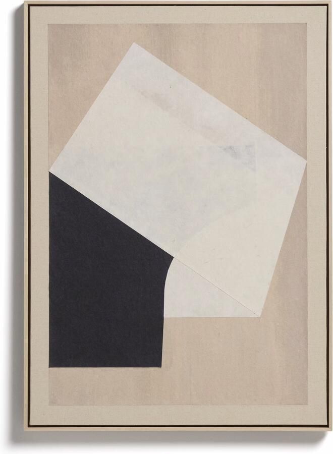 Kave Home Schilderij Varo 50 x 70cm Beige