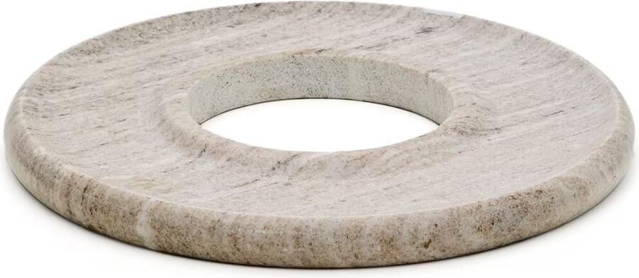 Kave Home Serveerblad Morel Marmer 35cm Beige