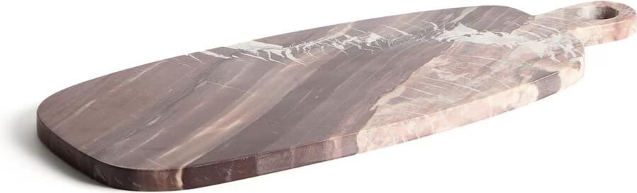 Kave Home Serveerplank Meran Marmer 47 x 20cm Bordeauxrood