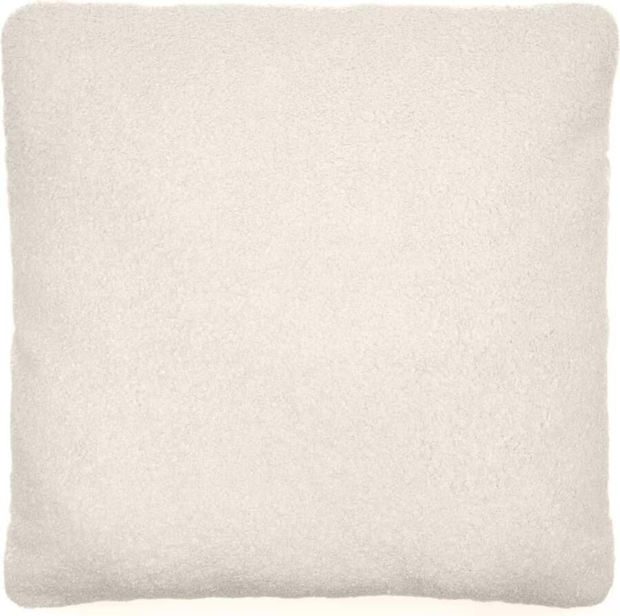 Kave Home Martina-kussen van gebroken witte schapenvacht 52 x 52 cm