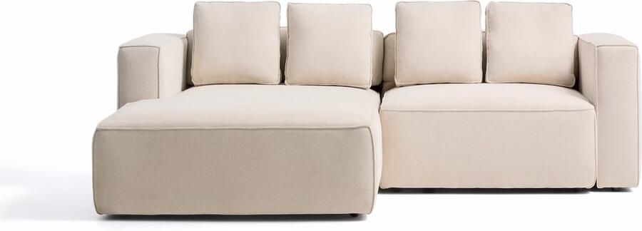 Kave Home Slaapbank Marela Links Chenille 236cm Ecru