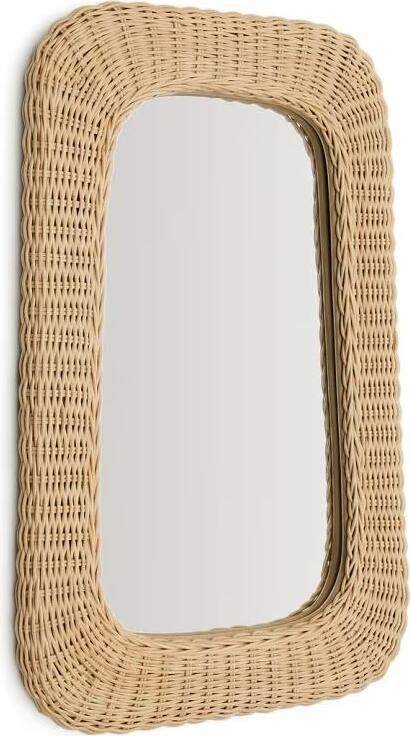 Kave Home Spiegel Zilna Rotan 59 x 38cm Naturel