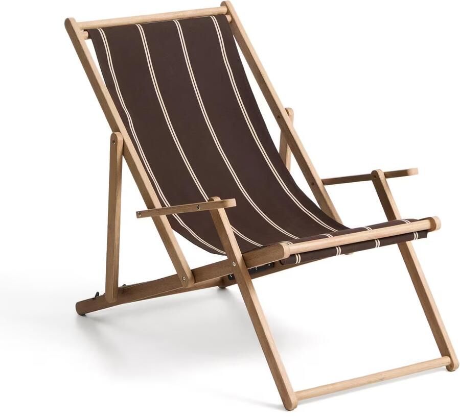 Kave Home Strandstoel Vilara Acaciahout Bruin Beige