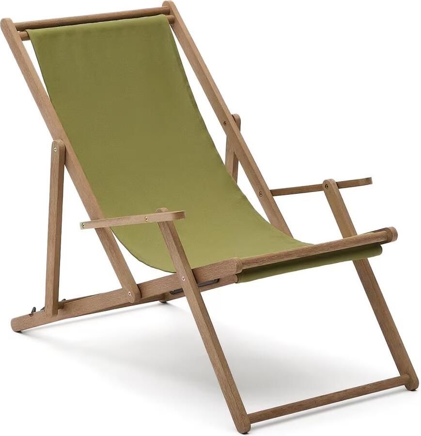 Kave Home Strandstoel Vilara Acaciahout Groen