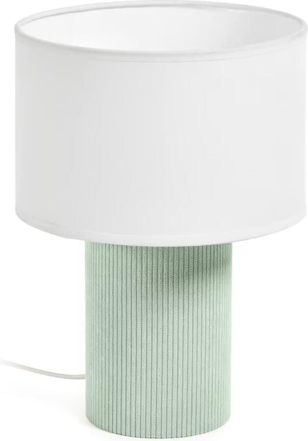 Kave Home Tafellamp Bianella Corduroy Turquoise