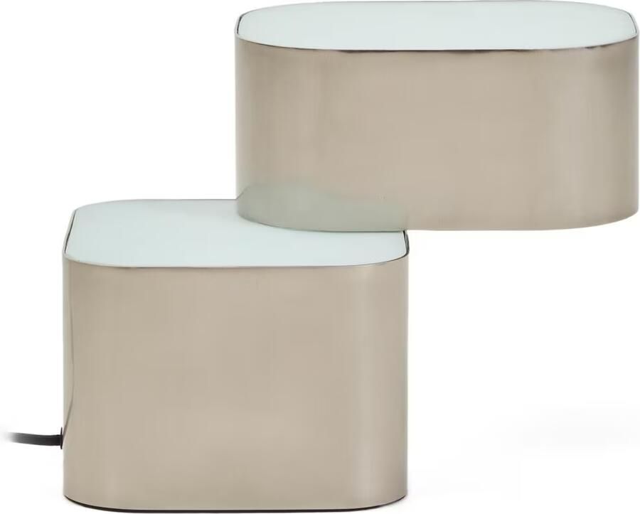 Kave Home Tafellamp Tandan 2-lamps Grijs