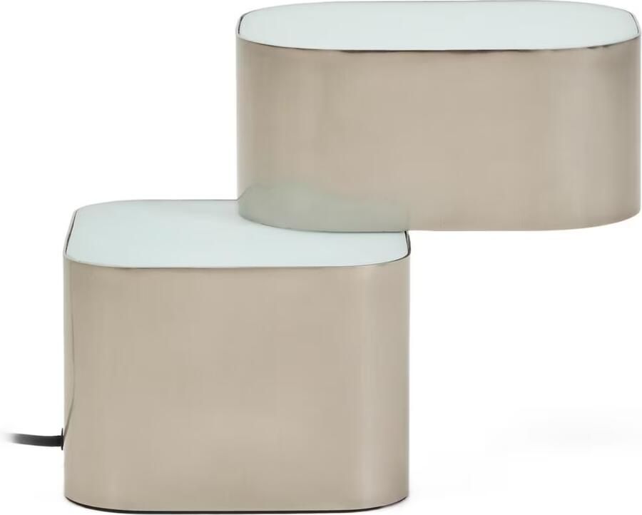 Kave Home Tafellamp Tandan 2-lamps Grijs