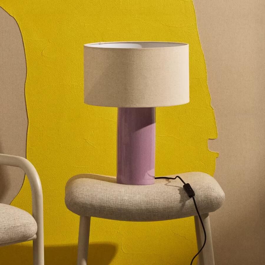 Kave Home Tafellamp Toneric Keramiek Lila