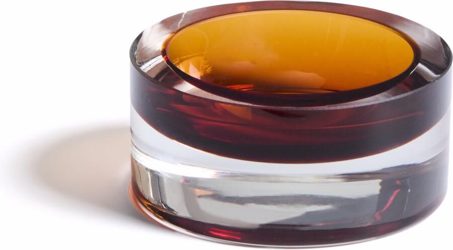 Kave Home Tafelstuk Uconi Glas Ø15cm Amber Rond