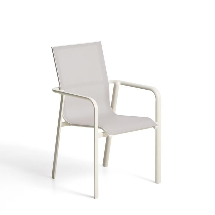 Kave Home Tuinstoel Canea Textileen Beige Ecru