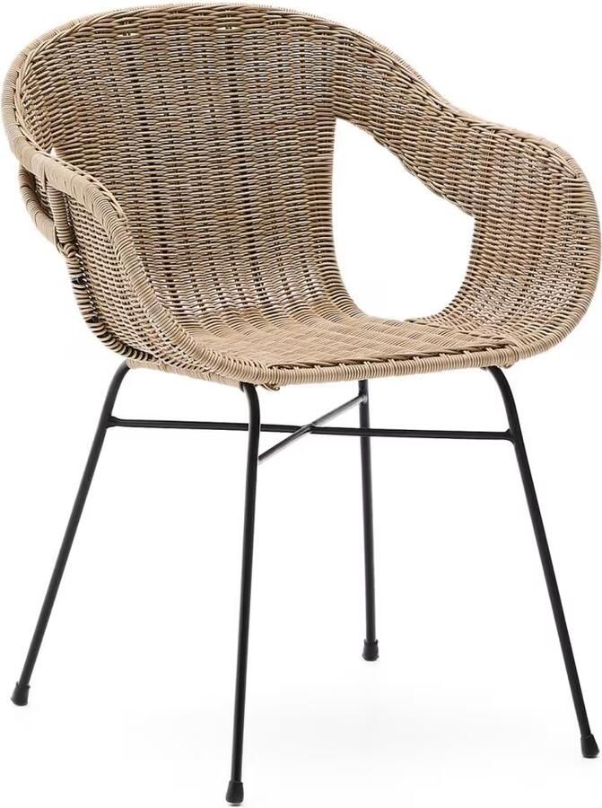 Kave Home Tuinstoel Eltiera Rattan Naturel