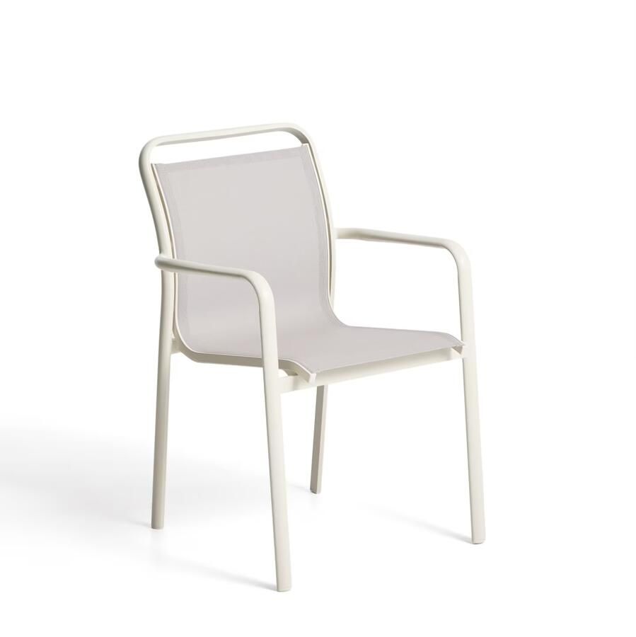 Kave Home Tuinstoel Luri Textileen Beige Ecru