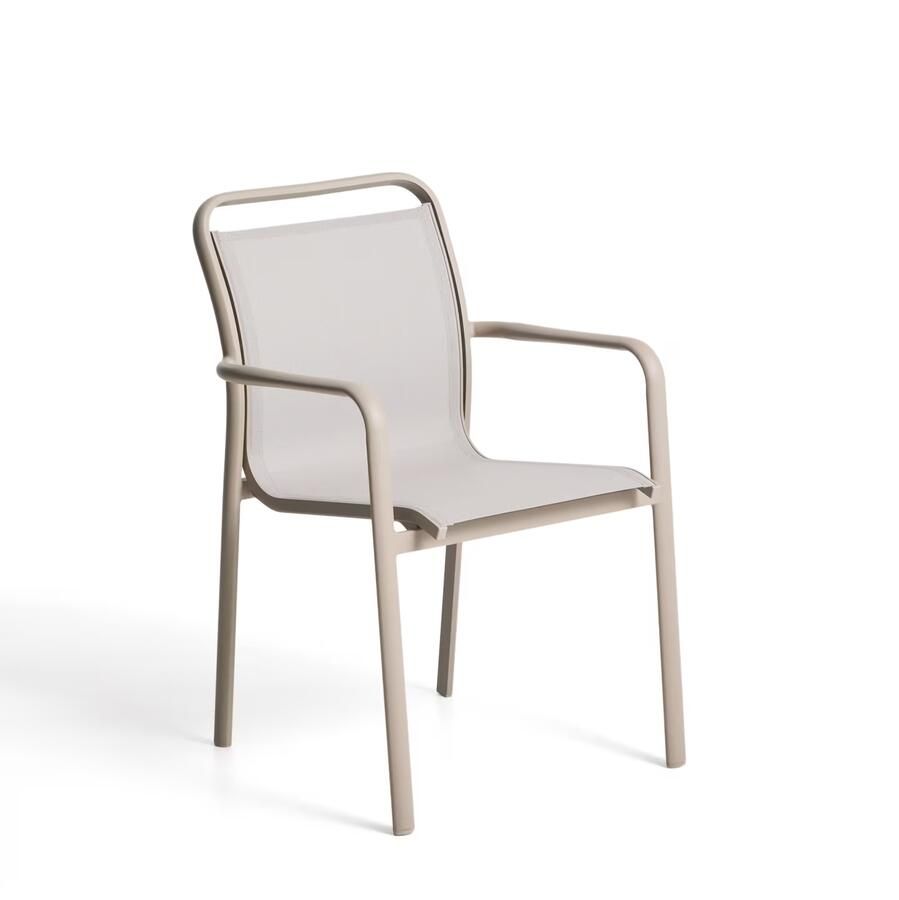 Kave Home Tuinstoel Luri Textileen Beige Taupe