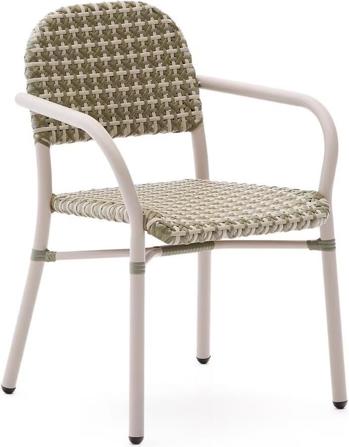 Kave Home Tuinstoel Tuccia Rattan Beige Groen