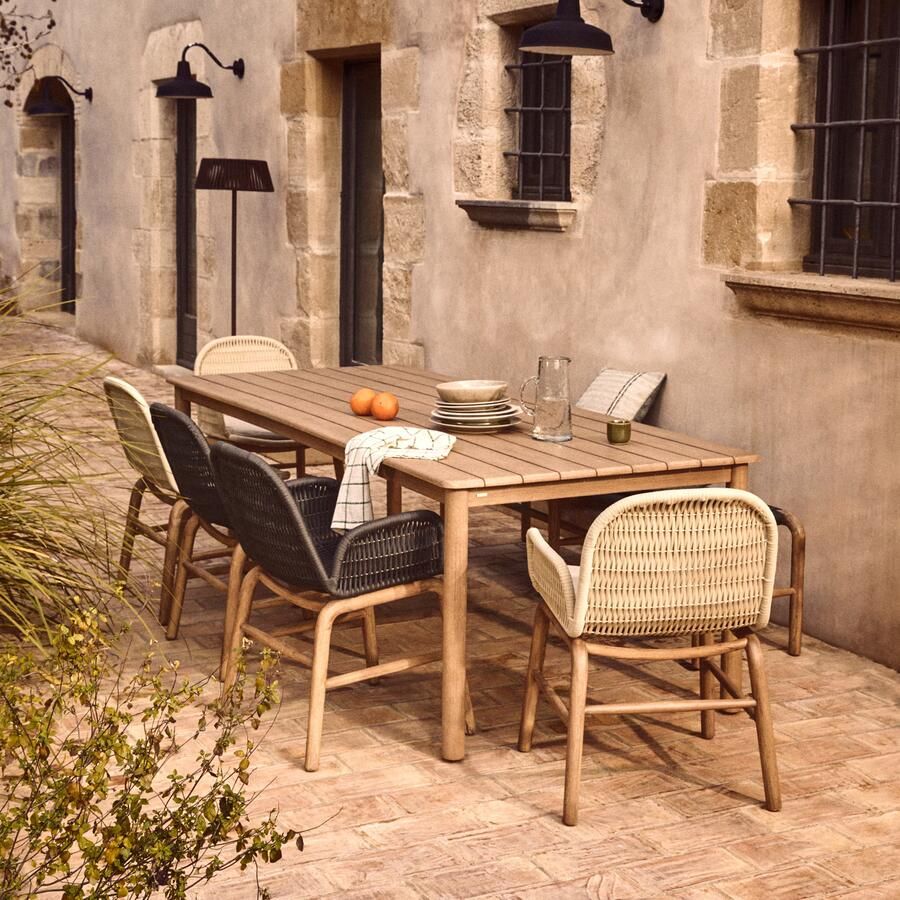 Kave Home Tuintafel Sori Acaciahout 240 x 100cm Bruin