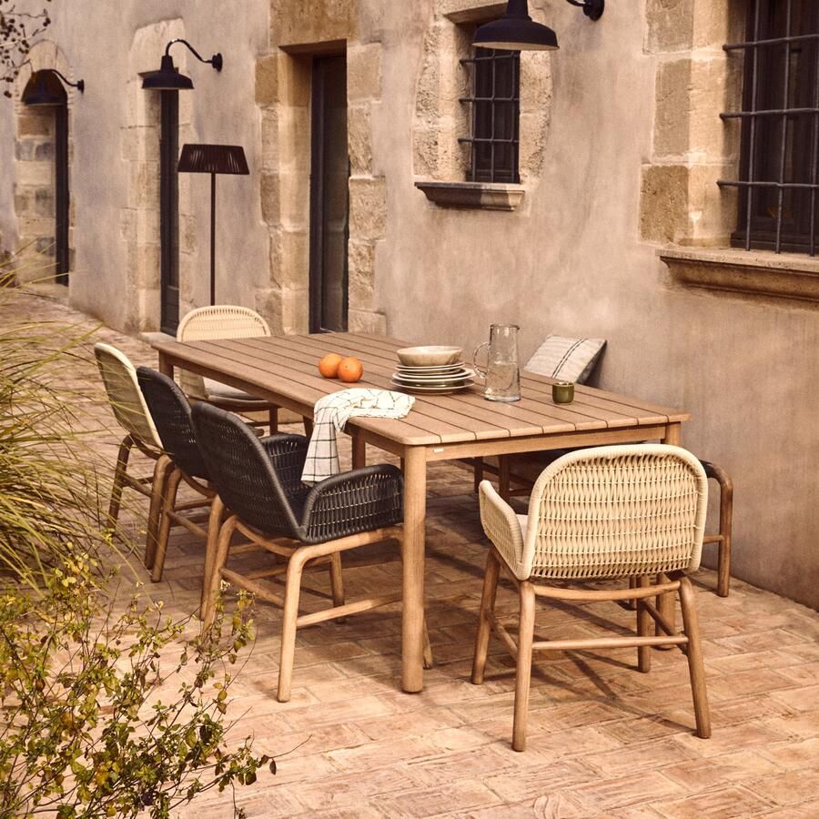 Kave Home Tuintafel Sori Acaciahout 240 x 100cm Bruin