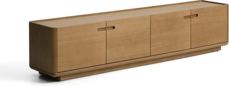 Kave Home TV-meubel Arelida Eiken 200cm Bruin