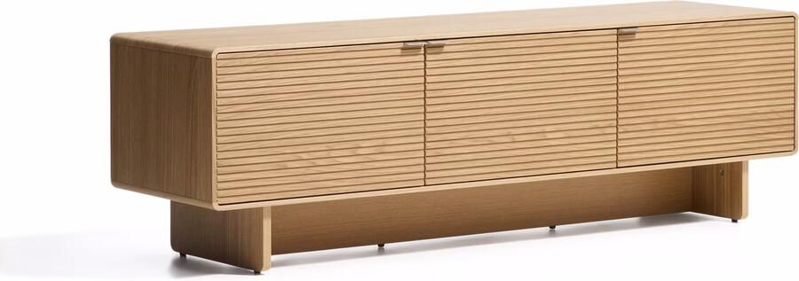 Kave Home TV-meubel Norlen Eikenfineer 150cm Naturel Eiken