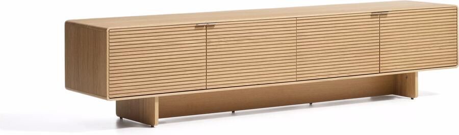 Kave Home TV-meubel Norlen Eikenfineer 200cm Naturel Eiken