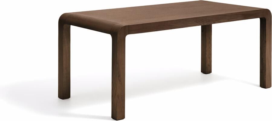 Kave Home Uitschuifbare Eettafel Erisia Eiken 200 280 x 100cm Donkerbruin