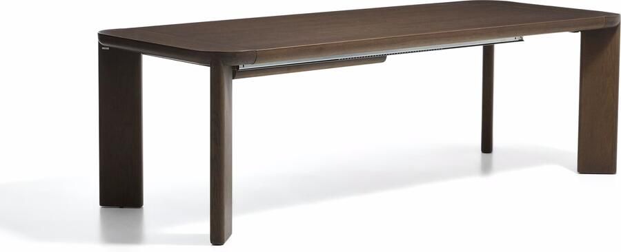 Kave Home Uitschuifbare Eettafel Jondal Eiken 240 320 x 100cm Bruin