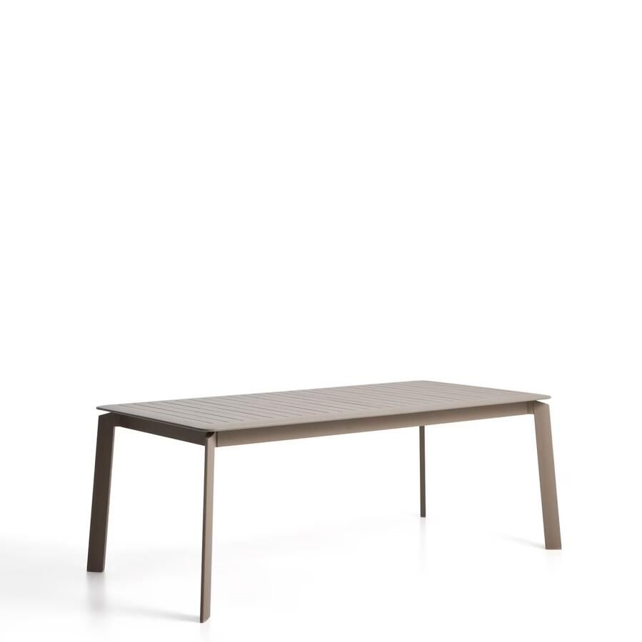 Kave Home Uitschuifbare Tuintafel Brela 205 287 x 100cm Taupe