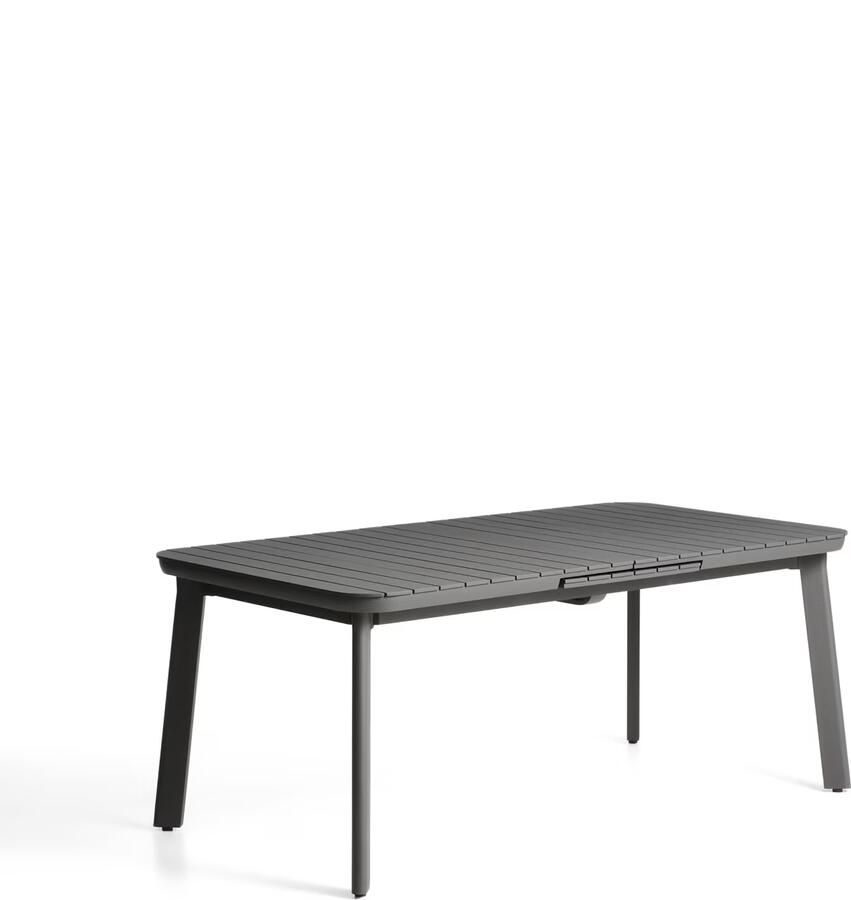 Kave Home Uitschuifbare Tuintafel Izola 185 235 x 100cm Donkergrijs