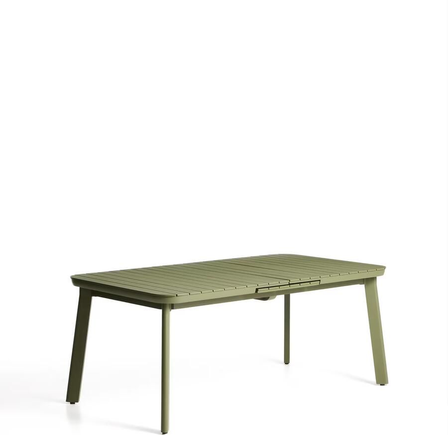 Kave Home Uitschuifbare Tuintafel Izola 185 235 x 100cm Groen