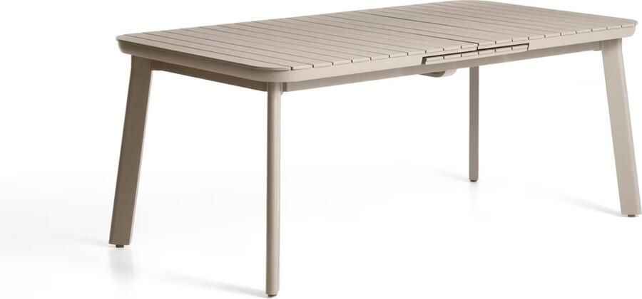 Kave Home Uitschuifbare Tuintafel Izola 185 235 x 100cm Taupe