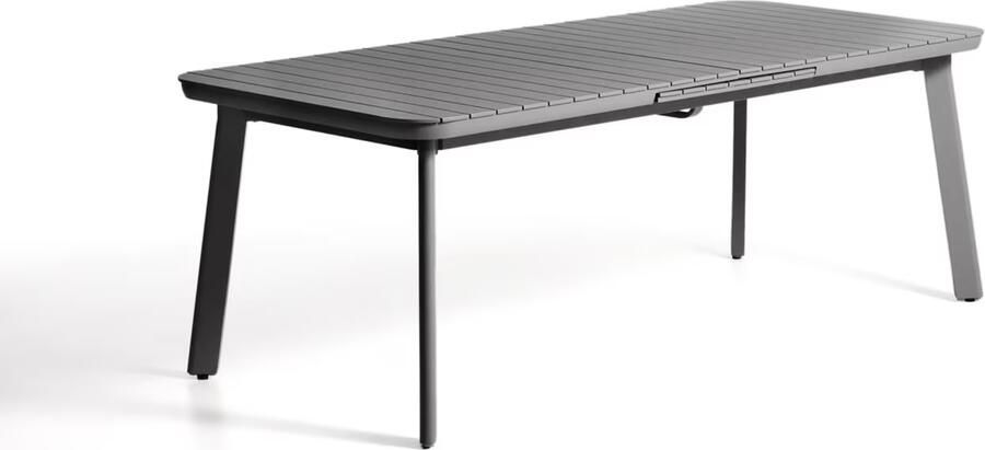 Kave Home Uitschuifbare Tuintafel Izola 220 280 x 100cm Donkergrijs