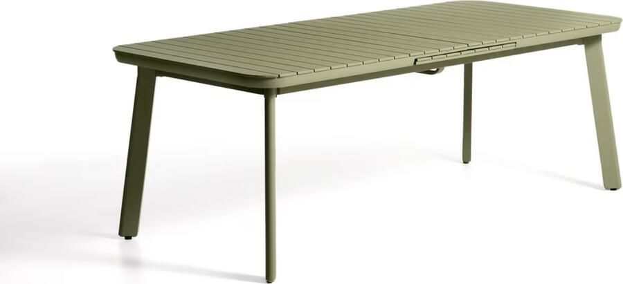 Kave Home Uitschuifbare Tuintafel Izola 220 280 x 100cm Groen