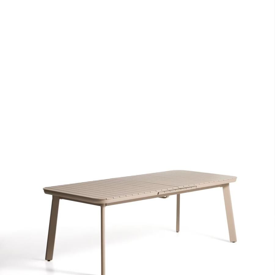 Kave Home Uitschuifbare Tuintafel Izola 220 280 x 100cm Taupe