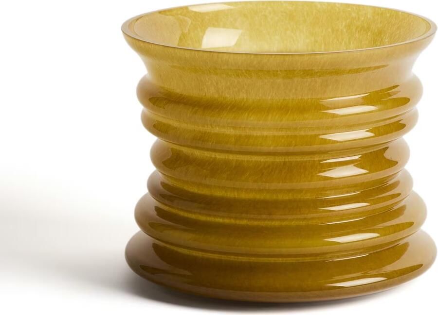 Kave Home Vaas Ambere 20cm Geel