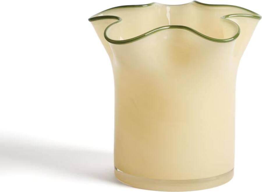 Kave Home Vaas Endasi 20cm Geel